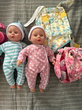 Melissa and Doug Twin dolls and accessories